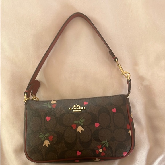 Coach Brown and Red Women's Bag - Picture 1 of 5